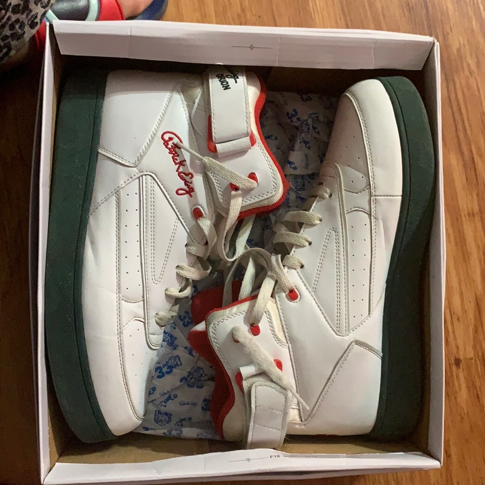 White, Green and Red Patrick Ewing Shoes
